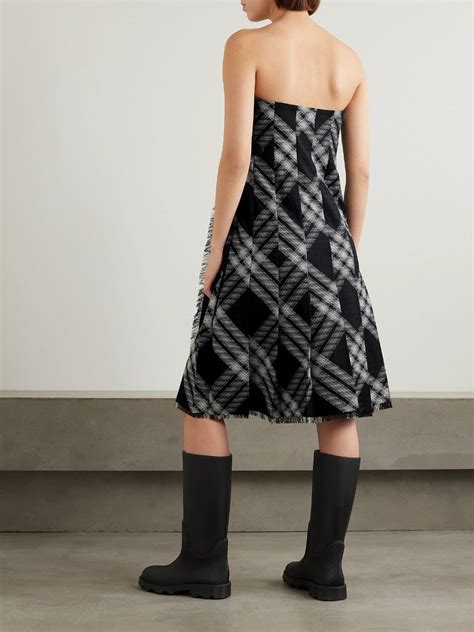 burberry strapless dress|BURBERRY Strapless leather.